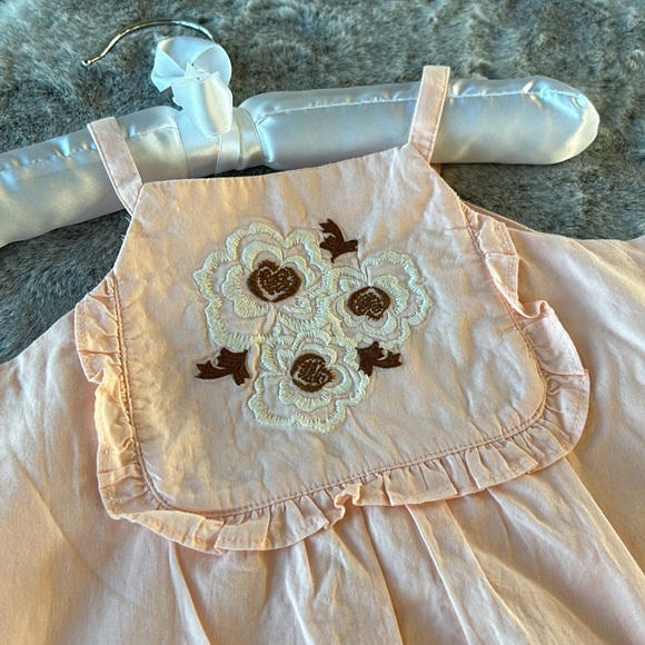 JANIE & JACK peach matching set with floral accents 2T - Picture 2 of 8